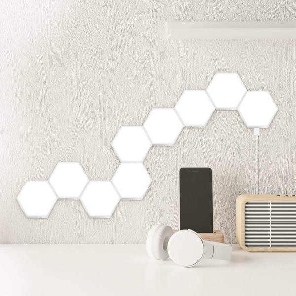 Dekoracyjna lampa ścienna MAYA LED 331458 LED 10W RGBW 9 sześcianów biała