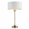 Nocna lampa stołowa Highclere 104054 Endon vintage mosiądz biały
