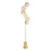 Molekułowa lampa podłogowa Spiral SPI4935-11 kule bursztynowe złoty