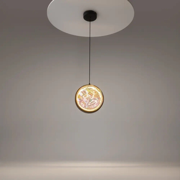 Okrągła wisząca lampa Misterio MOD379PL-L6B2.7K LED 6W 2700K czarna