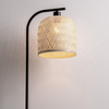 Podłogowa lampa TALITAS LE44513 ekologiczna eco naturalna czarna