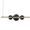 Podłużny żyrandol KUGEL ML0982 LED 30W 4000K do salonu kula czarny