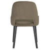 Krzesło jadalniane Antony S4590 SHITAKE SEVEN Richmond Interiors welurowe czarne khaki