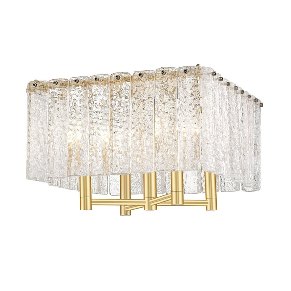 Szklana lampa sufitowa PALACE C0523-04A-U8AC nad stół złota