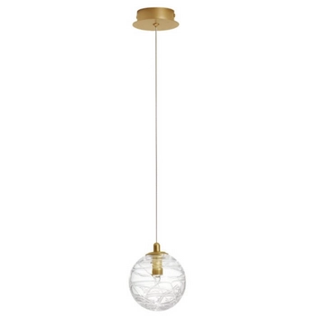 Lampa wisząca glamour CABRAL LE42906 ball nad stolik złota
