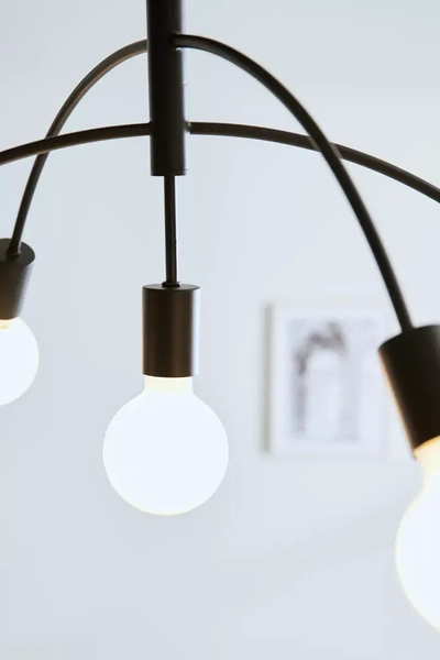 Sufitowa lampa sypialniana Crux czarna nad łóżko loft