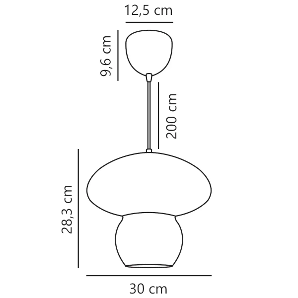 Ratanowa lampa wisząca Allie 2412753060 boho beżowy