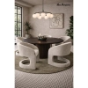 Krzesło do jadalni SHELLY MM001501100356 beżowe taupe tkanina 45cm