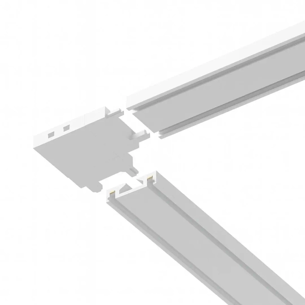 Łącznik szynowy magnetyczny typu L Slim Magnetic ML2218 biały