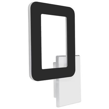 Ledowy kinkiet ścienny HOP 4183 Ideus 12W 4200K metalowa do przedpokoju czarna biała