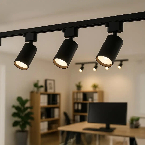 Szynowa lampa sufitowa 1-fazowa Tiger Track ML2336 tubka czarny