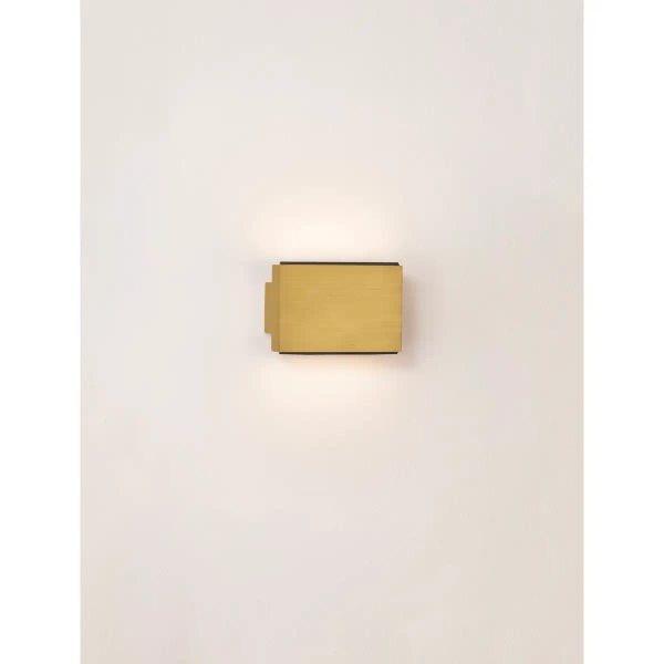 Kinkiet ścienny prostokątny do jadalni LORANCA LE45564 LED 10W 3000K złota