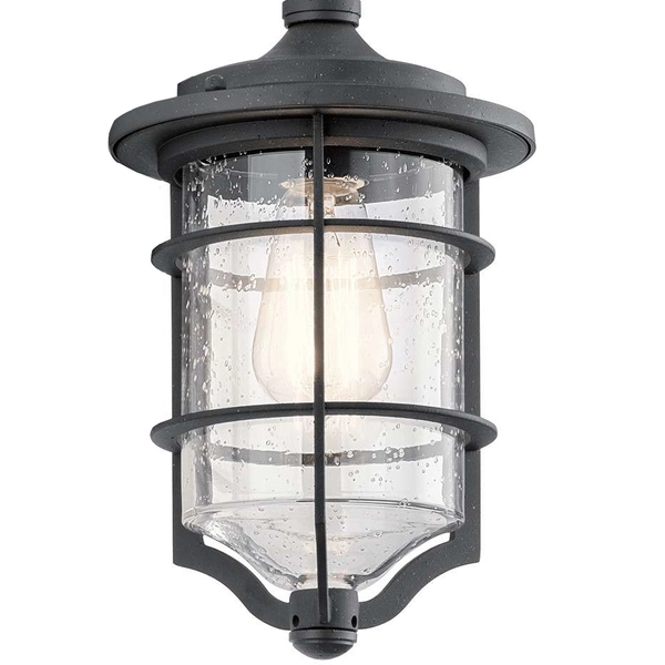 Elewacyjna LAMPA zewnętrzna Royal KL-ROYAL-MARINE2-S Elstead KICHLER ścienna OPRAWA ogrodowa kinkiet IP44 czarny przezroczysty