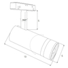 Lampa do systemu magnetycznego Magnetic M0013Z LED 12W 2700-5000K czarna
