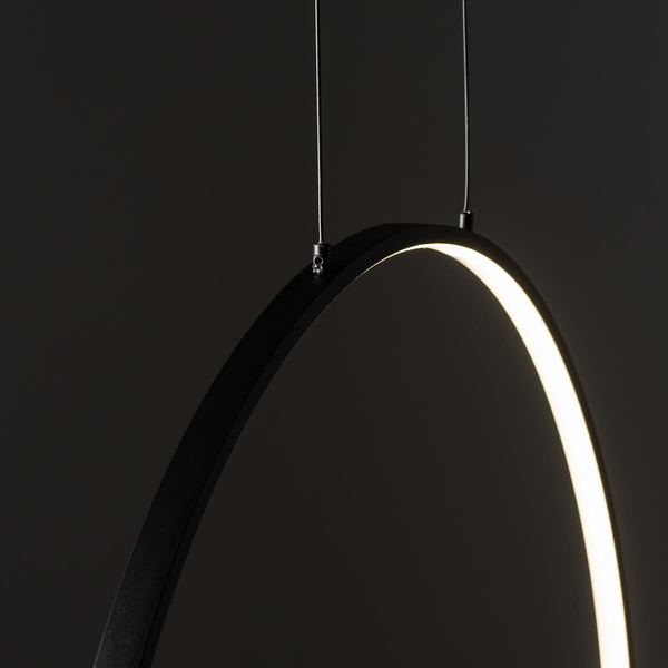 Lampa wisząca do salonu ring Circolo 10810 Nowodvorski LED 18W 3000K czarna