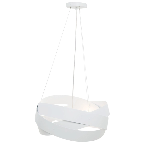 Zwisowa lampa Tornado 1117 Zumaline ring designerski biały
