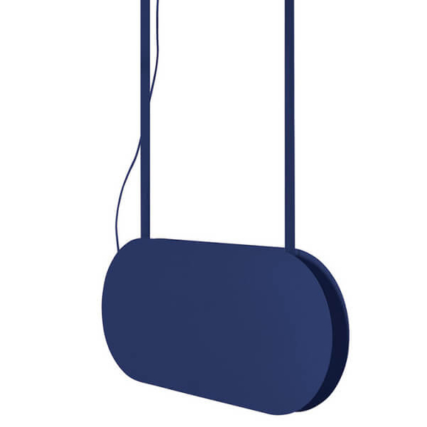 Lampa wisząca nad wyspę Malumi MLA61313P2 LED 24W 3000K granatowa