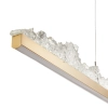 Wisząca lampa nad wyspę MONTANA ST-6490P/L LED 19W 3000K do jadalni złota