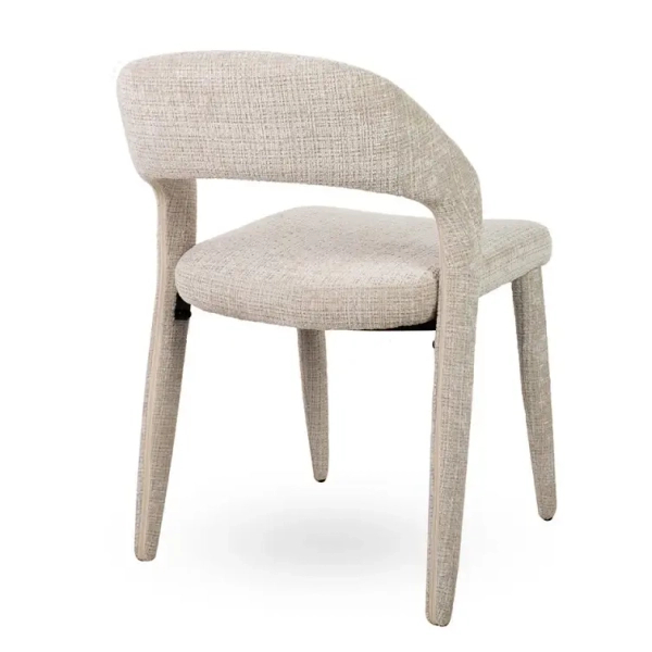 Tapicerowane krzesło KOS MM1501100299 beżowe taupe tkanina 45cm