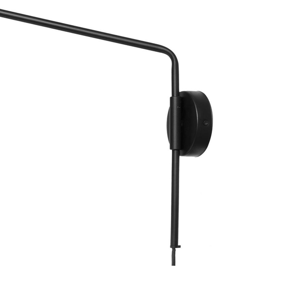 Regulowany kinkiet metalowy GASPAR 21054102 loftowa lampa czarna