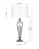 Stołowa lampa Hinton HIN4208 Dar Lighting klasyczna z abażurem biała