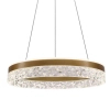 Nowoczesna lampa wisząca Frozi 31-35554 LED 32W 3000K pierścień złoty