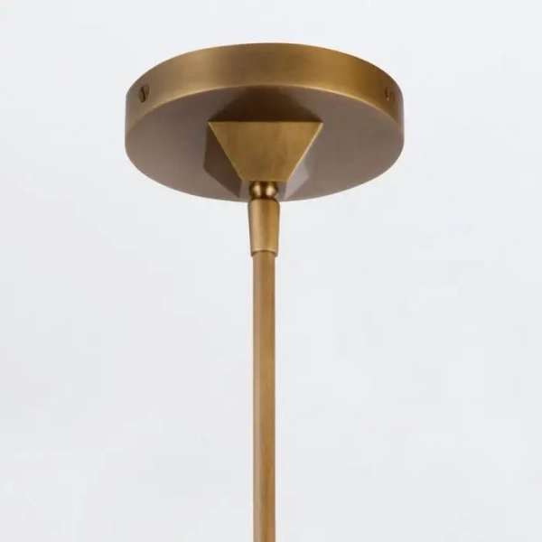 Wisząca lampa nad wyspę Cairo QN-CAIRO-1P-VBS-CR szklana mosiądz