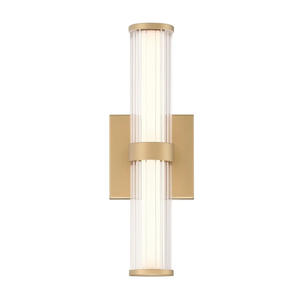 Kinkiet rurka Fayton QN-FAYTON-S-BG LED 14W 3000K IP44 do łazienki złoty