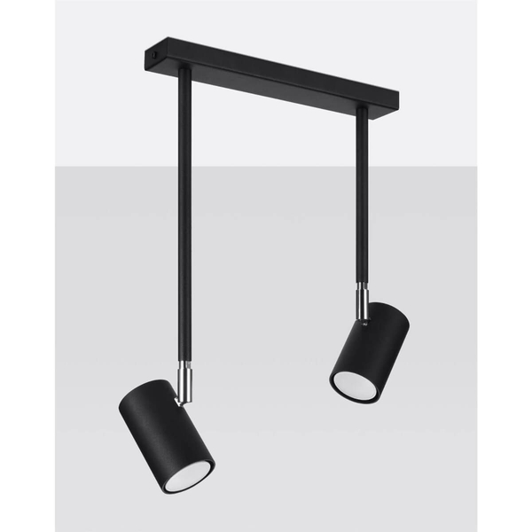 2-punktowa lampa sufitowa SL.1075 ruchome reflektorki czarne