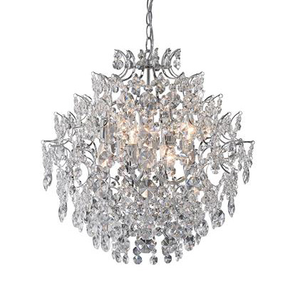 Klimatyczny zwis nad stół Sofiero 106544 wisząca lampa chromowana