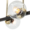 Nowoczesna lampa sufitowa Sintra 3030/4 BL TR szklana balls czarna złota