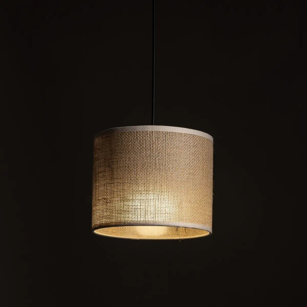 Lampa wisząca szynowa trójfazowa Tracer 10696 tuba z abażurem brązowa