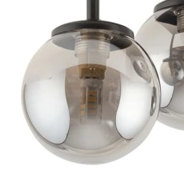 Plafon do salonu molekuły Tulia 33504 Sigma lustrzane kule przydymiona