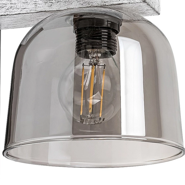 Skandynawska lampa ścienna Cardamom 3081 sypialniana czarna srebrna