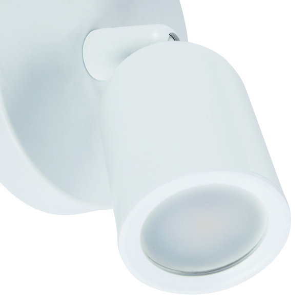 Regulowana lampa ścienna BOGNA 03982 Ideus do sypialni biała