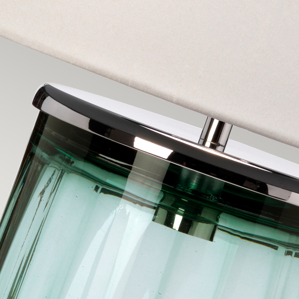 Biurkowa lampa QN-RENO-GREEN-PN pryzmat zielona nikiel