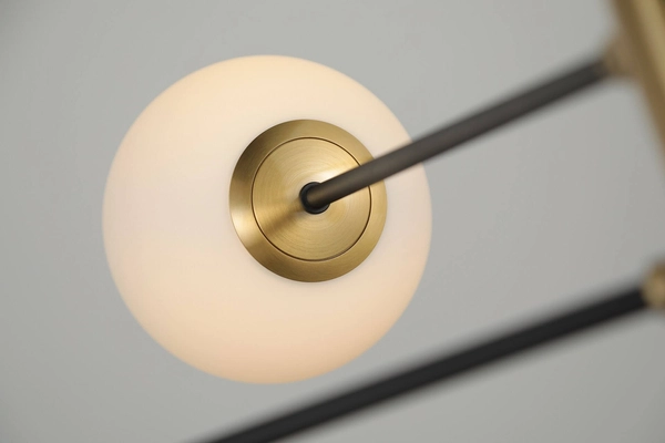 Molekularna lampa wisząca Oviedo nad łóżko złota biała