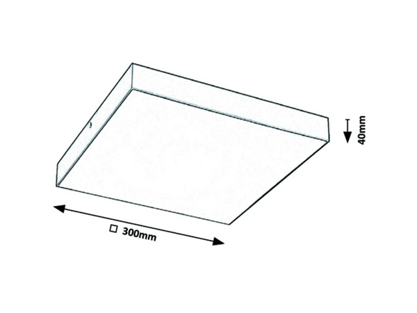 Plafon LAMPA łazienkowa TARTU 7896 Rabalux kwadratowa OPRAWA sufitowa LED 24W 2800K - 6000K plafoniera metalowa IP44 biała