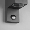 Antracytowa lampa ROYA 214269242 z czujnikiem ruchu IP44 ścienna