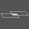 Metalowa lampa sufitowa Inigo LED 40W 3000K do salonu aluminium