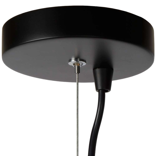 Loftowa LAMPA wisząca LEANNE 21421/06/30 Lucide metalowa OPRAWA zwis czarny