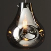 Wisząca lampa gruszka L&-199788 Light& szklany klosz chrom