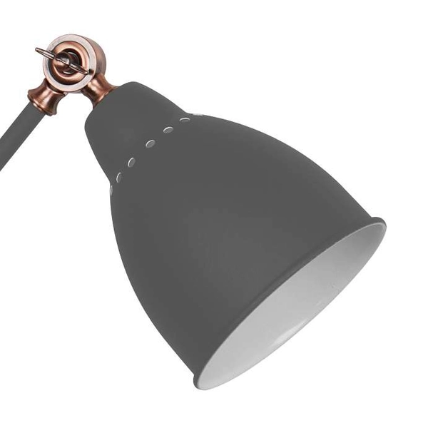 Kinkiet LAMPA ścienna SONNY MB-HN5010-1-B Italux metalowa OPRAWA regulowana na wysięgniku reflektorek loft grafitowy