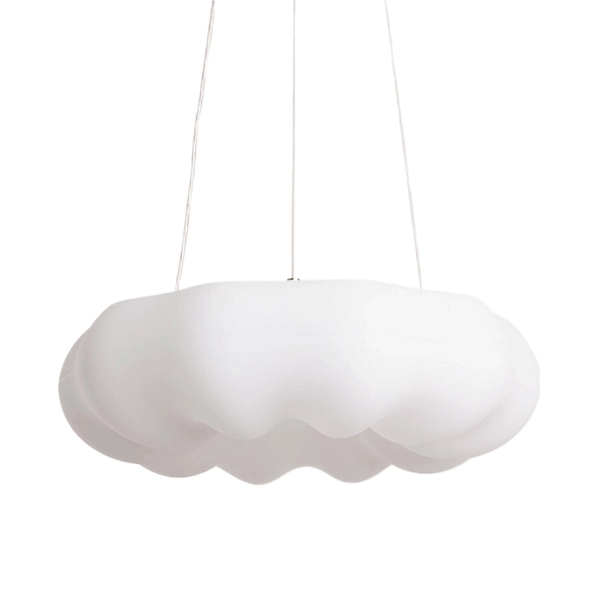 Wisząca lampa okrągła Bellissima ABR-LWBSS36W do salonu biała