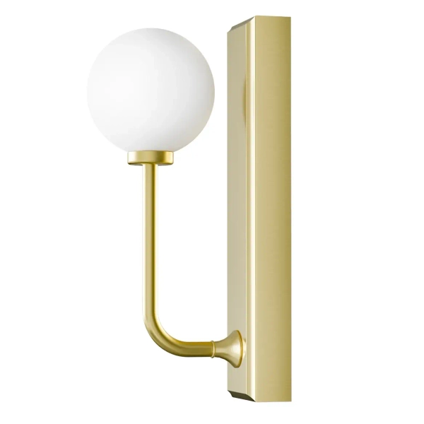 Łazienkowy ścienny kinkiet Ero Parette Old Gold OR85600 kula IP44 złoty