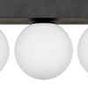 Lampa kulista przysufitowa SPHERE 1204 Zumaline do sypialni czarny biały
