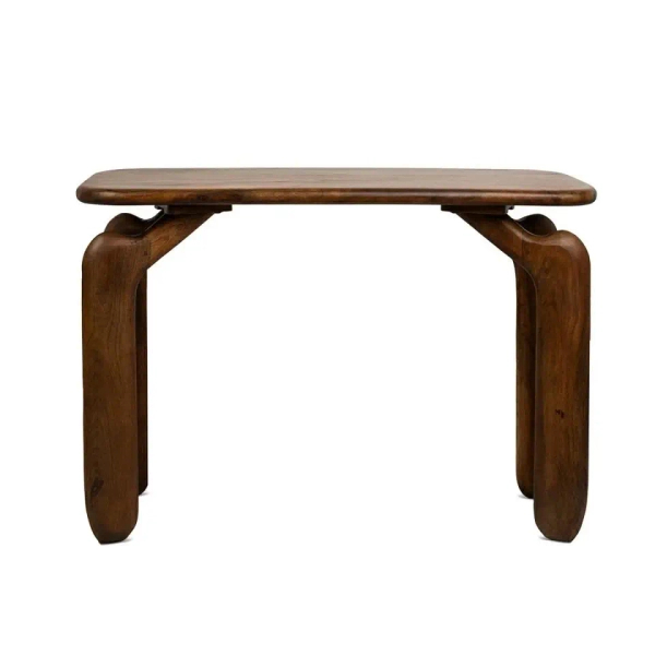 Brązowy stół do jadalni ORIZON MM001501100343 drewniany 120x45cm