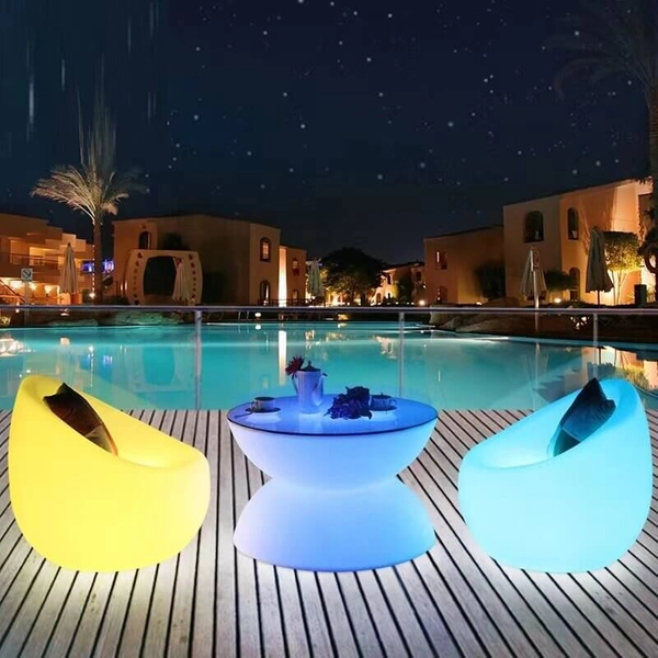 Fotel ogrodowy Party ES-SF002 LED 5W RGBW IP65 biały