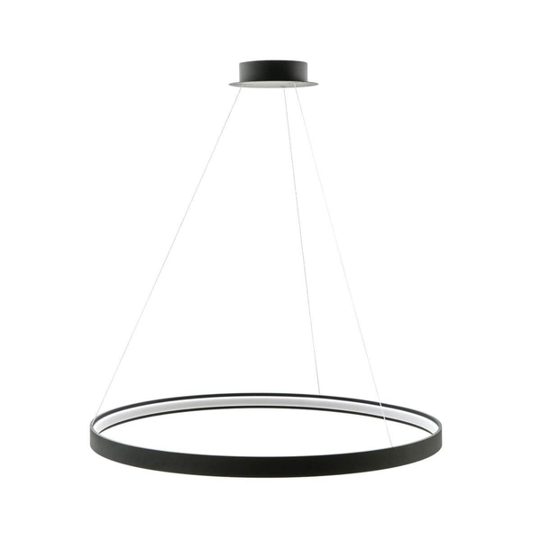 Nowoczesna lampa wisząca CIRLCE LA0722/1-BK LED 70W 3000K pierścień czarny