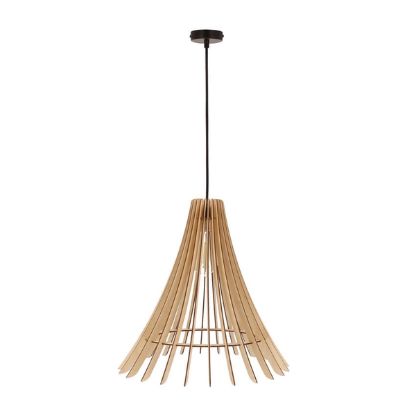 Ekologiczna lampa wisząca Eco drewniana do kuchni boho